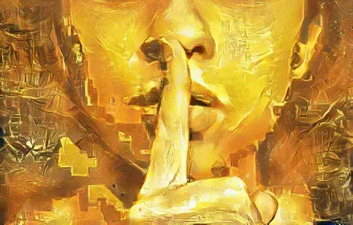 Absolute Verschwiegenheit - Finger auf den Lippen