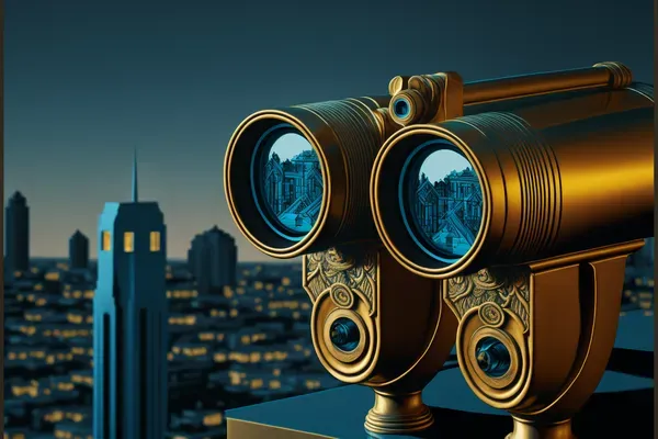 Polizei Observation Fernglas