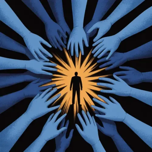 Jugendliche Gruppendruck