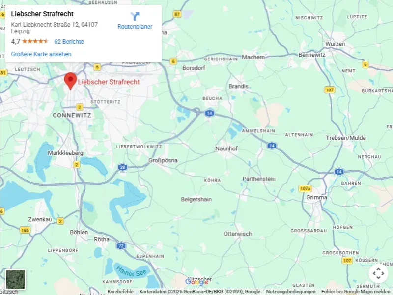 Karte Umgebung Grimma