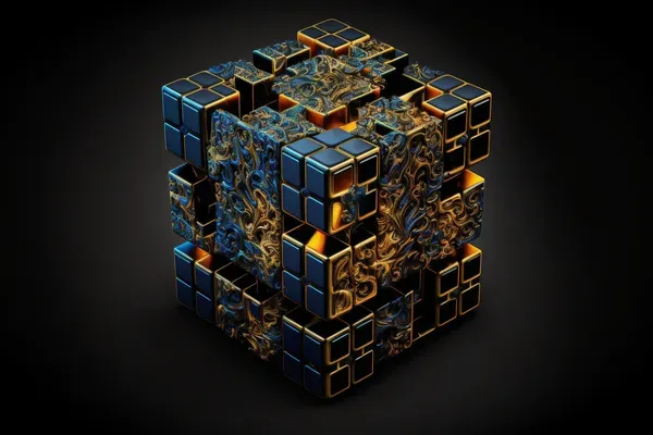 Lösung finden Puzzle Würfel