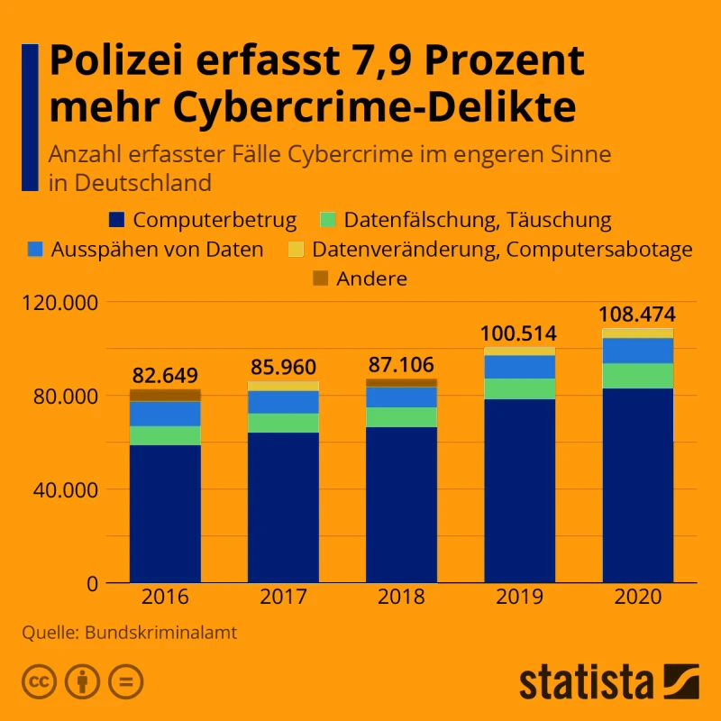 Cybercrime Delikte 2020 Deutschland