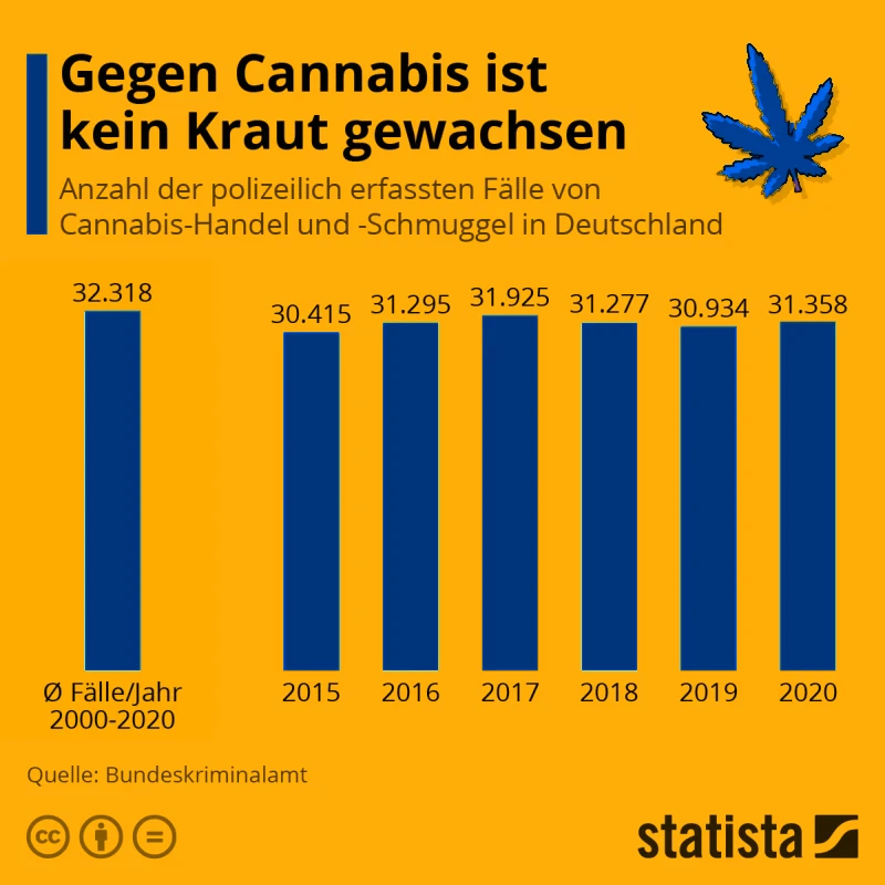 Cannabis Statistik Deutschland 2020