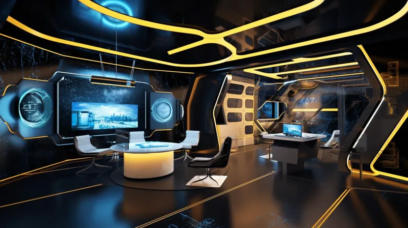 futuristisches Büro - KI - AI - Liebscher Strafrecht