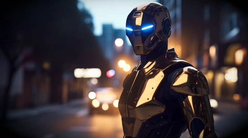 KI Ordnungshüter - Polizei unterstützt durch KI - robo cop - AI crime - Liebscher Strafrecht